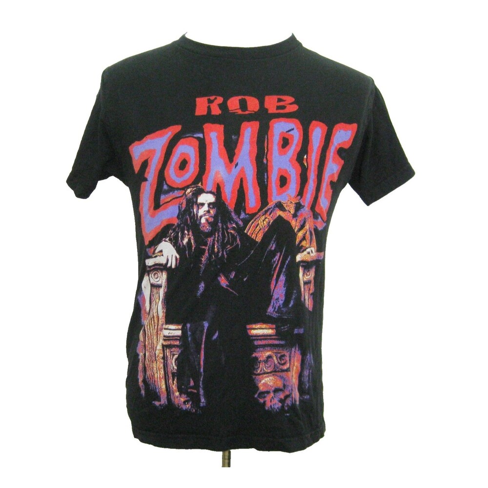 Rob Zombie T-Shirt Mens Medium Black Short Sleeve Horror Band Metal Rock Music